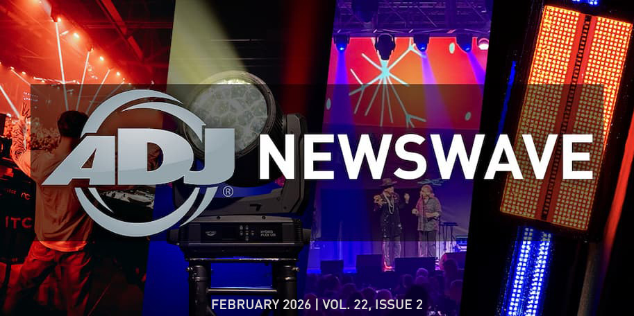 The February 2026 edition of the ADJ NewsWave is out now! tinyurl.com/3t3upn93 
#adjlighting #adjnewswave
