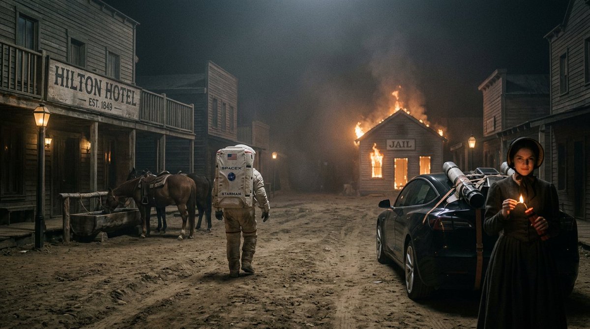 OKAY

Figured out a Cinematic prompt structure for Nano Banana 2

Prompt in comment

You want to be very clear and direct and avoid any vague or poetic stuff

Didn't follow camera direction well, but did mood lighting, placement of objects, and text incredibly well, I also