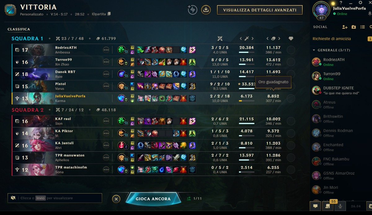 Playoffs asegurados al 99%. Llevamos más de un mes en esta liga y aún no sabemos cerrar un bo3 sin perder un mapa. GGs <a href="/KAOS__LoL/">KAOS</a> 🫂🫂