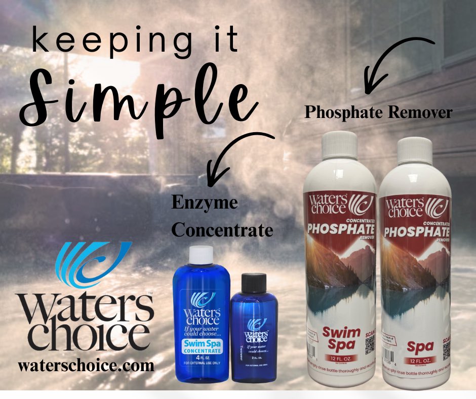Simple water care. Proven experience. 💦
For more than 25 years, Waters Choice has been a trusted name in the pool and spa industry — and we’ve seen it all! Have questions? Reach out anytime by phone, email, or text through our website. Our team is here and ready to help. 💦🇺🇸