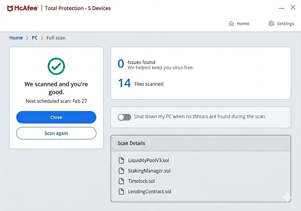 Auditors tryna charge me 20k but I already installed McAfee