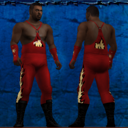 Official_WMI's tweet photo. #KingOfColosseum2 #KOC2 Update:
Took WAY too long to align those flames. Best part is I hafta do it again for the inner leg, lol. Next week. https://t.co/dm22K82y6C
