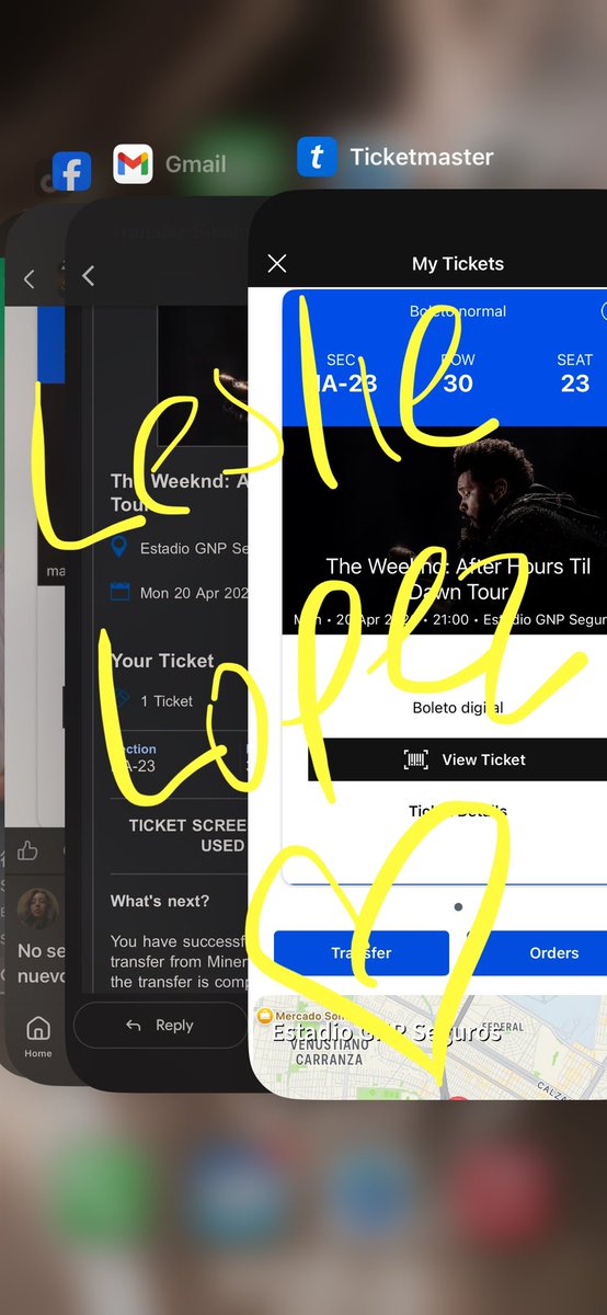 lilbluee9's tweet photo. #vendo 1 boleto para el concierto de #theweeknd en #cdmx en $1,316 NA23 fila 30 asiento 23
✅cuento con referencias
✅hago transferencia por videollamada https://t.co/K292QGKMo0