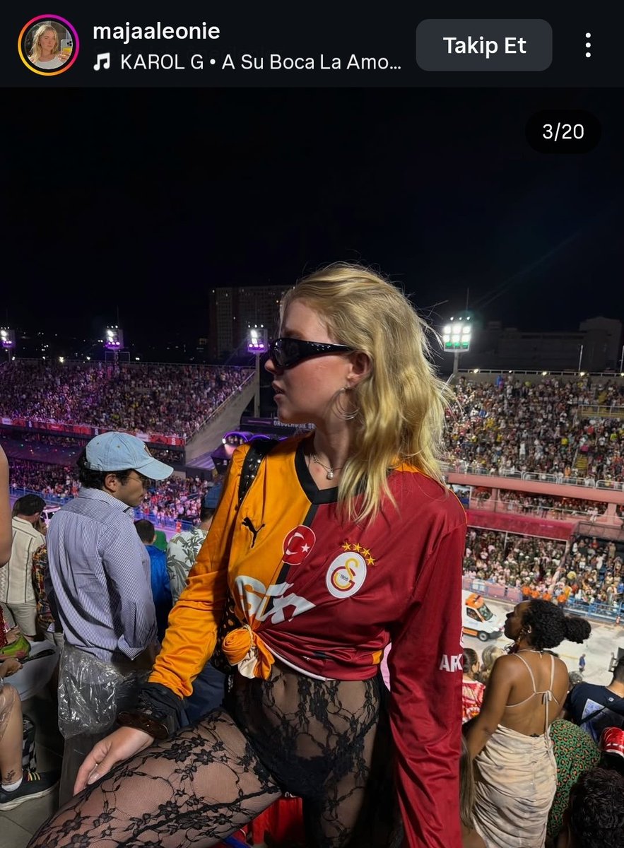 Influencer Maja Leonie, Rio Karnavalı'nda Galatasaray forması giymiş...

Arjantin'in patagonya yaylarından, uzak doğunun yağmur ormanlarına; kuzey'in eskimolarından, safarinin yamyamlarına kadar herkes Galatasaray'ı biliyor