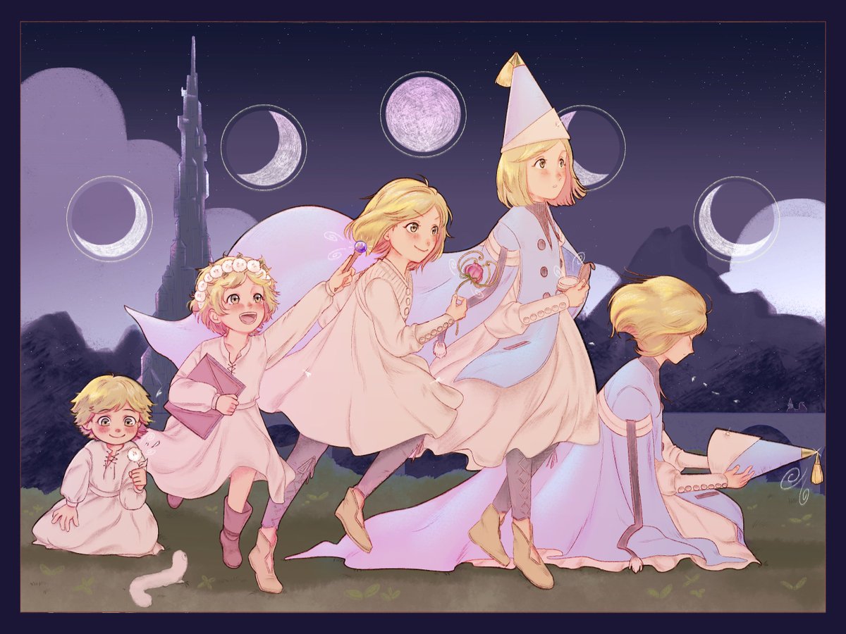 airidacea's tweet photo. phases of the moon #Δ帽子 #witchhatatelier https://t.co/ZY5ZaIzb3o