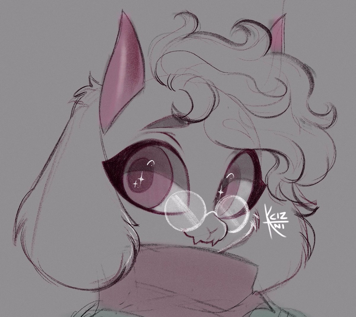 this ralsei's original artist: @/kciz_ani