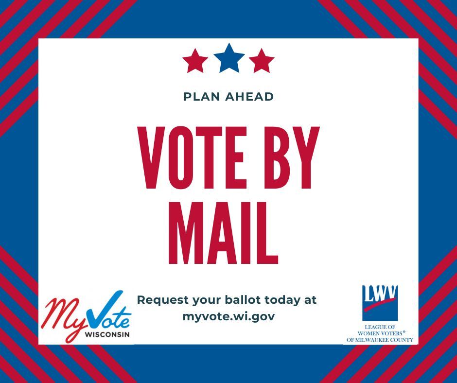 We requested our absentee ballots for the April 7th election. You can request yours too. It's simple and easy to do. Make your request at myvote.wi.gov/Vote-Absentee-…. The sooner you request your absentee ballot, the better.