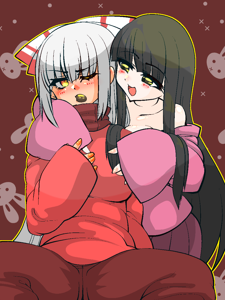 輝夜と妹紅
じゃれついててかわいいと思う
→https://t.co/Apelgh5j5c
#東方 #蓬莱山輝夜 #藤原妹紅 