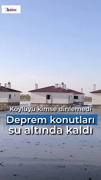 <a href="/ComezTurhan/">Turhan Çömez</a> Sadece bumu kurumuş göl tabanına konut yaptılar köylülerin tüm uyarılarına rağmen şimdi o evlerde sular içinde kaldı. Yaparsa bu arkadaşlar yapar.