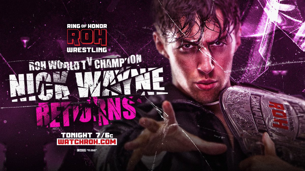 realBobbyCruise's tweet image. #ROHTV is on #HonorClub at WatchROH.com right now. Two title matches and a bunch more. 

📺 Watch ROH TV on #HonorClub at