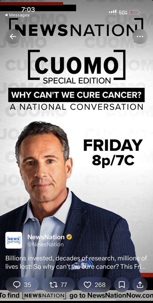 Will be an important discussion. Live event. Please listen in. NewsNation