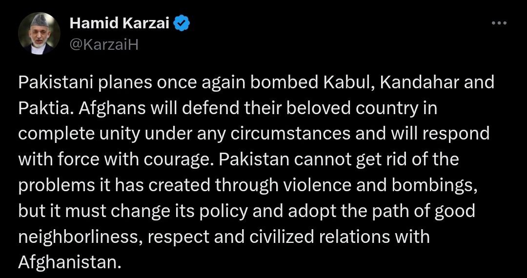 Hamid Karzai, former president of #Afghanistan.