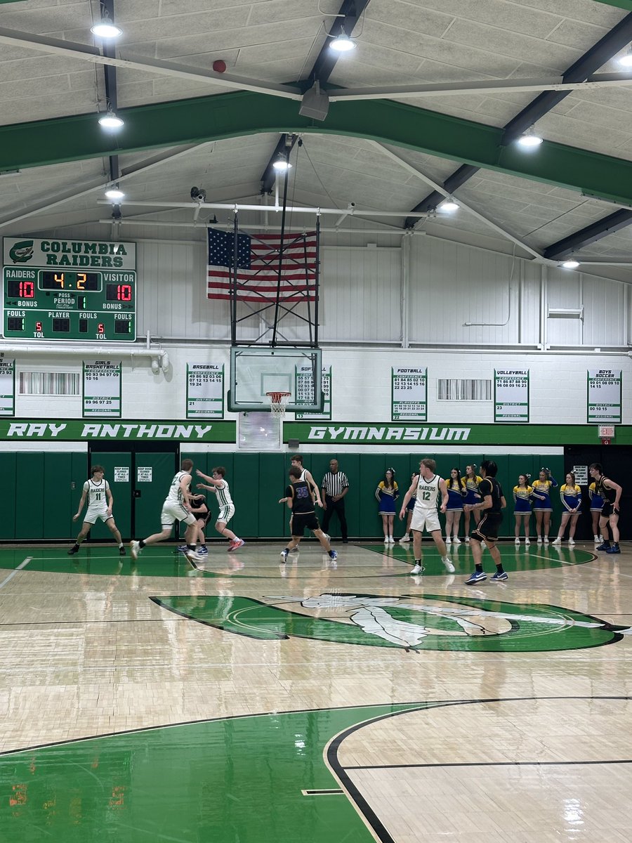 East Canton up on the Raiders 12-10 at the end of the first. 
<a href="/raider_boosters/">Columbia Athletic Boosters</a> <a href="/ColumbiaAth/">Columbia Raiders Athletics</a> <a href="/_CHSBasketball/">Columbia Basketball</a>