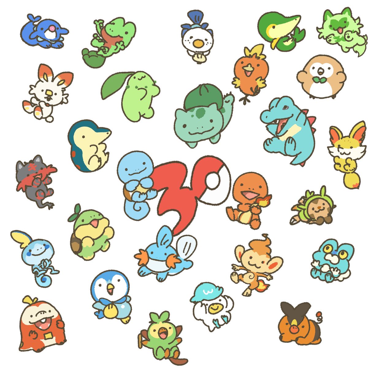 冒険につれてって

なきごえ とか たいあたり しかできないけど

 #ポケモン30周年     　#ポケモンデー