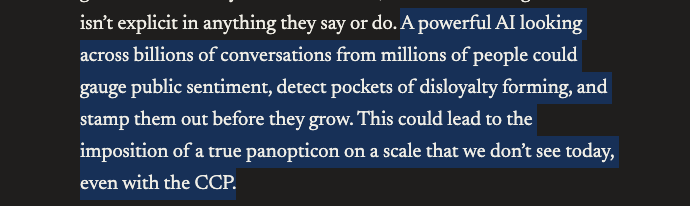 From the essay linked in the Anthropic post. darioamodei.com/essay/the-adol…