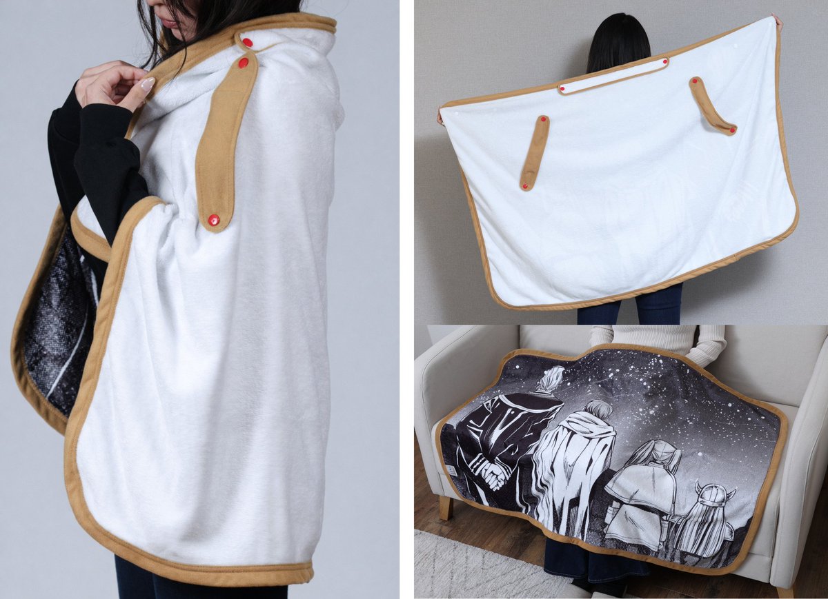 animetrends's tweet photo. EL ATUENDO DE FRIEREN SE CONVIERTE EN UNA MANTA OFICIAL 🧝‍♀️
La franquicia anunció el lanzamiento de un nuevo producto inspirado en la vestimenta de la protagonista. https://t.co/P1X8rCLNtF