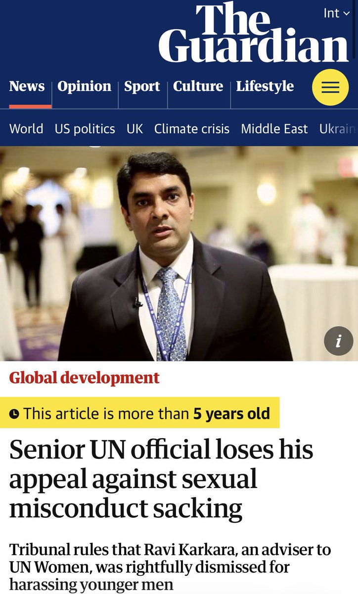 India always finds the most unscrupulous characters to push their propaganda. <a href="/ravikarkara/">Ravi Karkara</a> was booted from the UN for sending male subordinates “nude photos” of himself