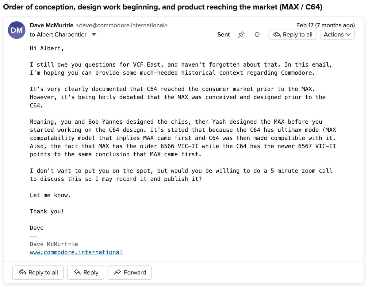 Commodore International Historical Society tweet media