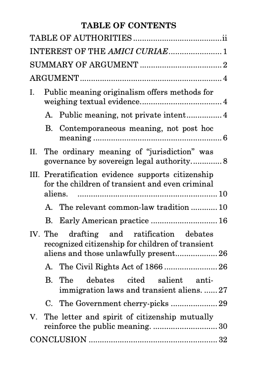 jedshug's tweet photo. 2/ BRIEF OF ORIGINALIST SCHOLARS EVAN D. BERNICK AND JED H. SHUGERMAN AS AMICI CURIAE SUPPORTING RESPONDENTS https://t.co/IGHoNCyiXy