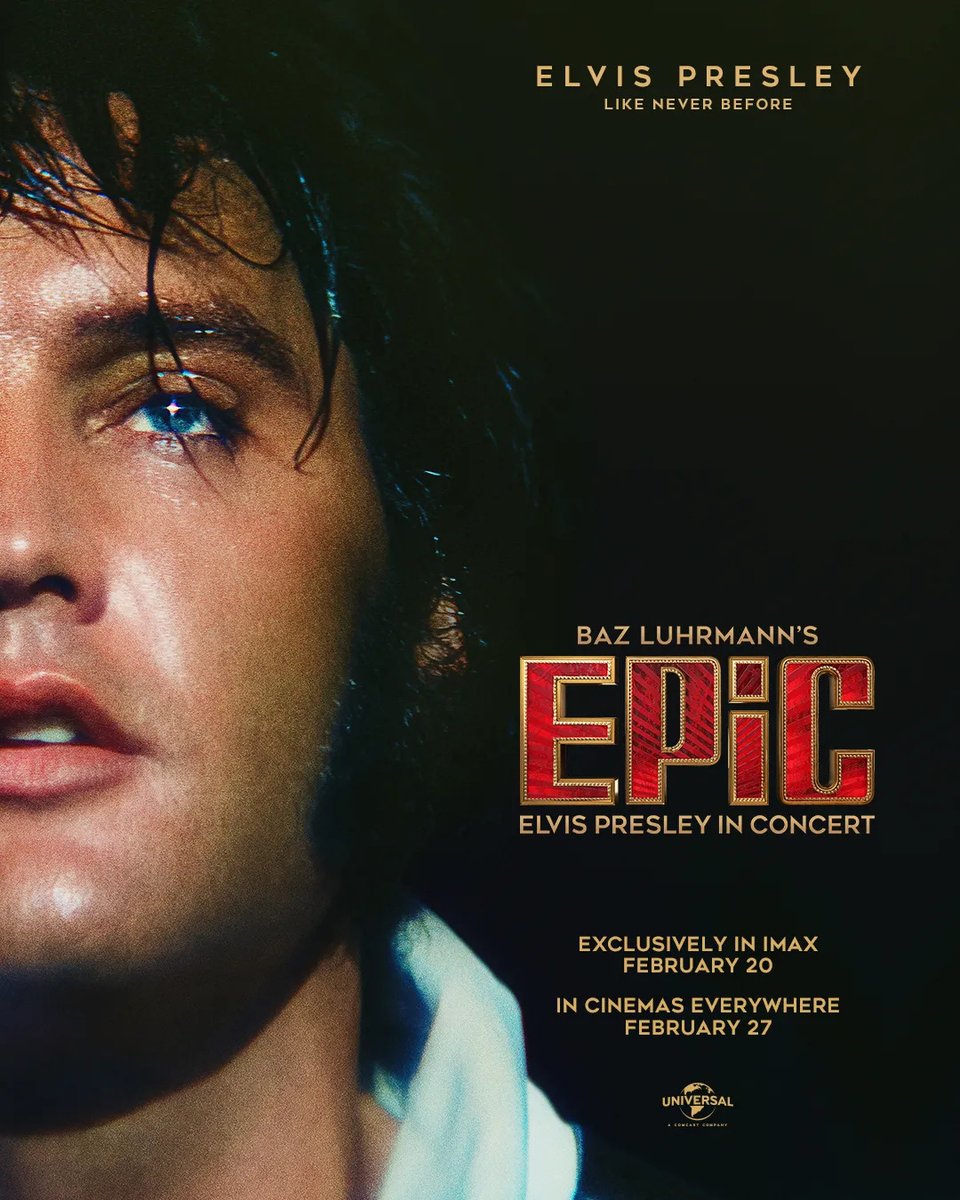 loserjorge's tweet photo. Se estrena EPiC: ELVIS PRESLEY IN CONCERT, monumental documental con el que Baz Luhrmann completa su díptico sobre el rey del rock. Os cuento en @CINEMANIA_ES sobre por qué no os deberíais perder en cines la experiencia cinematográfico-musical del año: https://t.co/4rkSqEaFGV https://t.co/3gcaEfTXIU