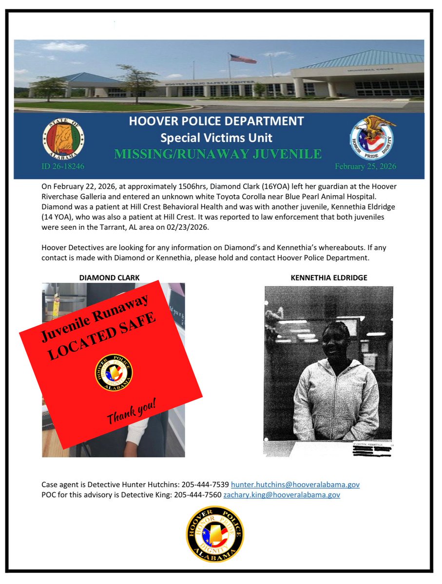 Hoover Police Dept tweet media