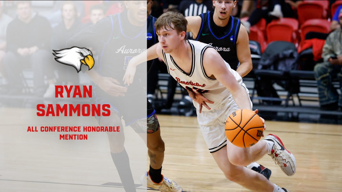 BenUMensBBall's tweet photo. Congratulations to our guy Ryan Sammons on receiving All Conference Honorable Mention honors ‼️🏀 https://t.co/AbuQ6fr3oD