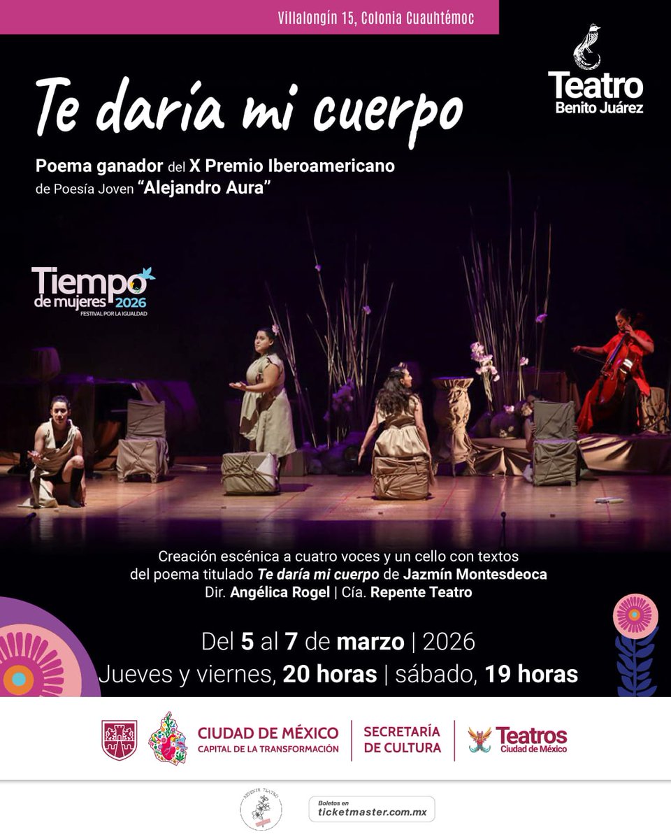 LatidoHispano's tweet photo. 🎟️PASES DOBLES 🎟️ Viernes 6 de marzo 🕘20 horas 🏛️ TEATRO BENITO JUÁREZ. Manda tu NOMBRE COMPLETO junto a la evidencia de que NOS AGREGASTE EN TU SPOTIFY...
https://t.co/MIz8pd4yhS…
🚨SOLO 3 PASES DOBLES 🚨
#PasesDobles #cortesias #PASES https://t.co/vGvXawahY6