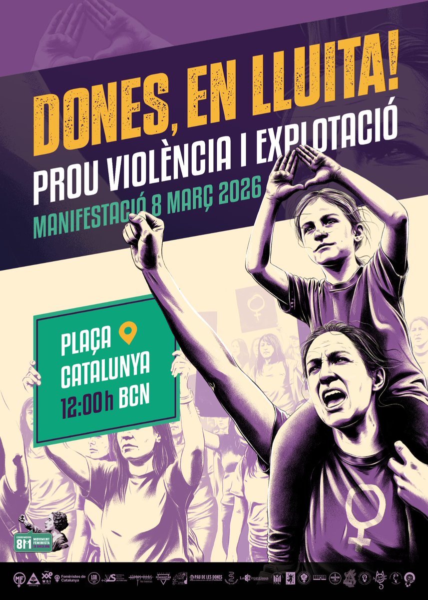 ConfluenciaMF's tweet image. Se acerca el #8M2026 y vamos a ir publicando todas las convocatorias feministas
El gobierno @igualdadgob se rie de nosotras.
Seguimos esperando que
-derogue la infame #LeyTrans
-apruebe la imprescindible #LOASP
-persiga el #TerrorismoMachista
¡Compañeras, a las calles!