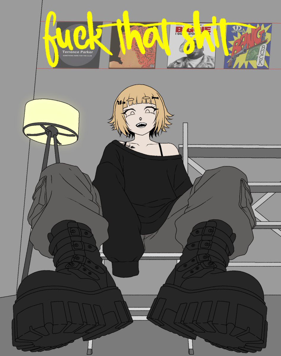 Last night stopped at this, today work at night again, so draw something funny and fast on the laptop and tomorrow ill try to finish this art✨
#ocart