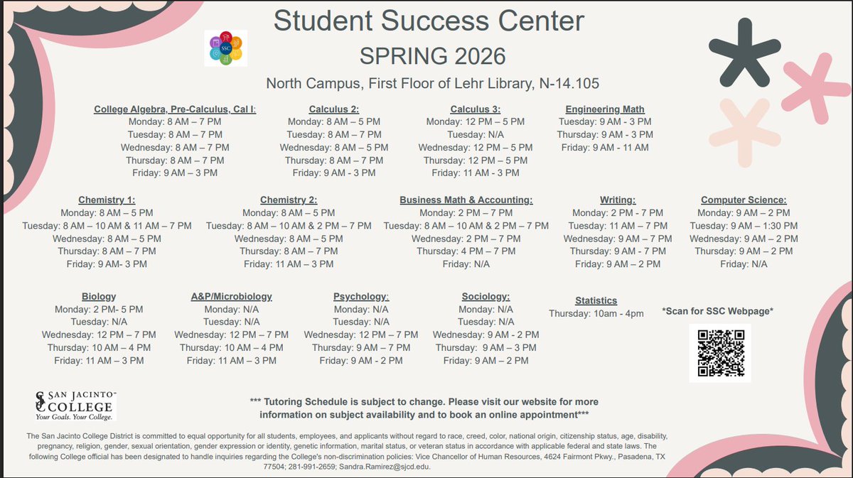 San Jacinto College Student Success Centers tweet media