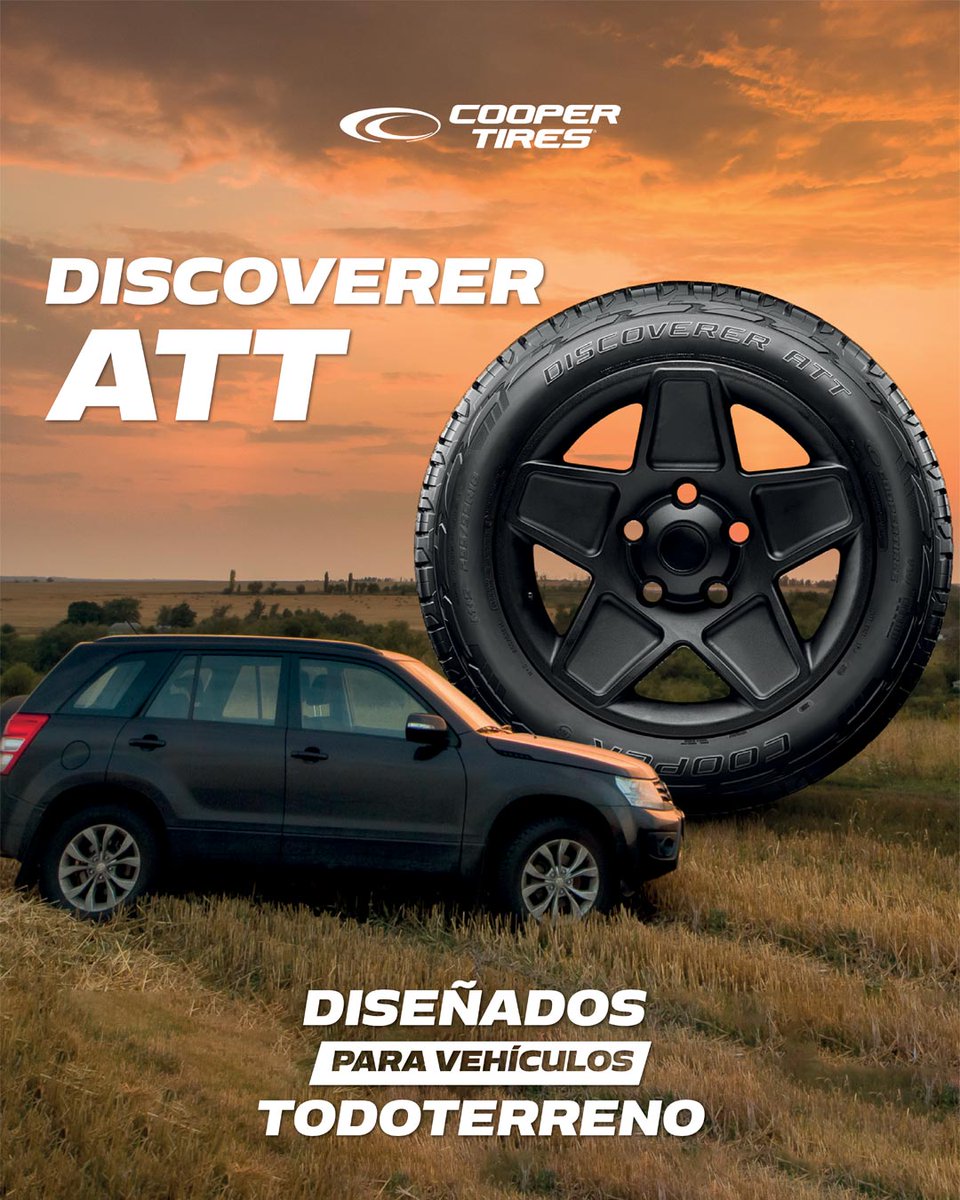 LlantasCooperEc's tweet photo. Cooper Discoverer ATT 🛻🔥

Diseño agresivo que incrementa la tracción, evita la retención de piedras y minimiza el riesgo de cortes.

Más agarre. Más resistencia. Más aventura. https://t.co/jwYO5AN7hF