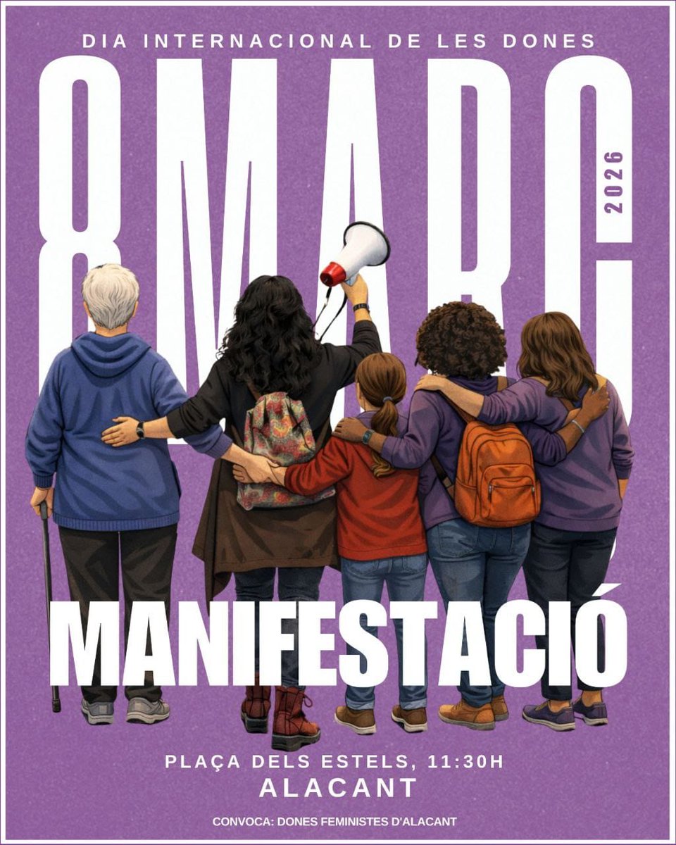 ConfluenciaMF's tweet image. Se acerca el #8M2026 y vamos a ir publicando todas las convocatorias feministas
El gobierno @igualdadgob se rie de nosotras.
Seguimos esperando que
-derogue la infame #LeyTrans
-apruebe la imprescindible #LOASP
-persiga el #TerrorismoMachista
¡Compañeras, a las calles!