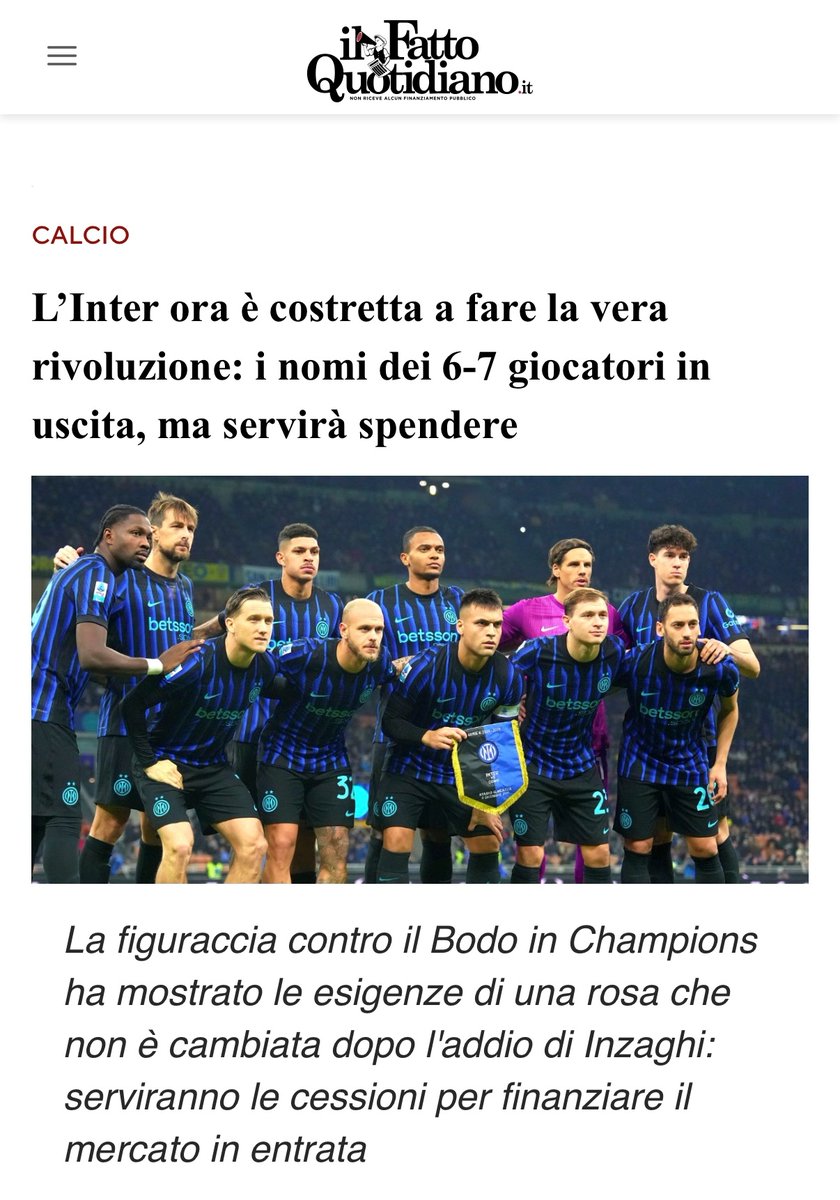 PongoNrz's tweet photo. 6-7-10, tutti.
#Juventus eroica, ok tutto molto bello. Ma appena si va sul tema dell’eliminazione spuntano le solite fandonie sull’#Inter. Parliamo al massimo di 15 milioni persi rispetto allo scorso anno, senza contare la Coppa Italia.
#JuventusGalatasaray #bodoInter #forzaInter https://t.co/aWhWlHsyUk