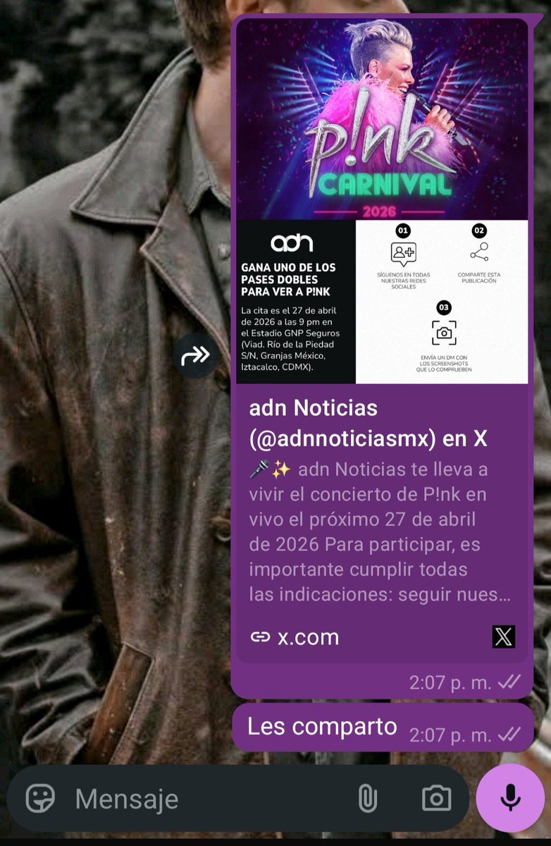 SYKESKAU's tweet photo. @adnnoticiasmx Listo, los seguí, y comparti en WhatsApp n.n https://t.co/EEZisFL1cS