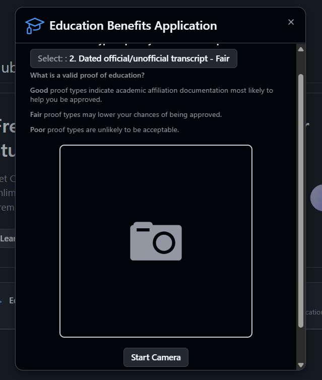 GitHub, sinonimo de tecnologia e code.

Simplesmente não deixa enviar a matricula da faculdade em PDF, tenho que usar a CAMERA para tirar uma foto da matricula.

foda.