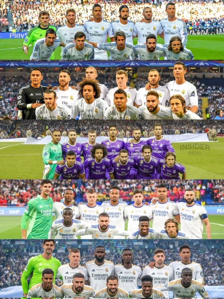 أي واحدة تعتبرونها الأفضل في تاريخ ريال مدريد؟ ⚪👑
#ريال_مدريد