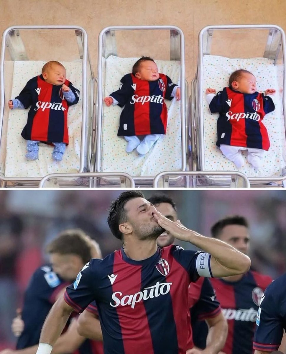⚽️🇮🇹 En Bolonia (Italia) la fidelización empieza desde el primer día de vida. 

Cada bebé que nace en la ciudad recibe su primera camiseta del Bologna FC 1909 antes de salir del hospital.