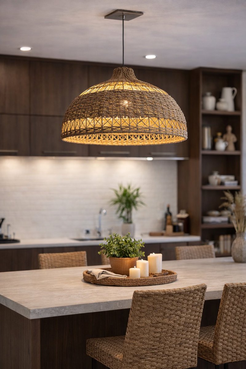 Soft glow. Strong presence. 

Handwoven water hyacinth, shaped into a dome that brings warmth and quiet drama to modern interiors.

#MitiMeth #lighting #lamps #MilanFashionWeek #WaterHyacinth  #championsleague #design