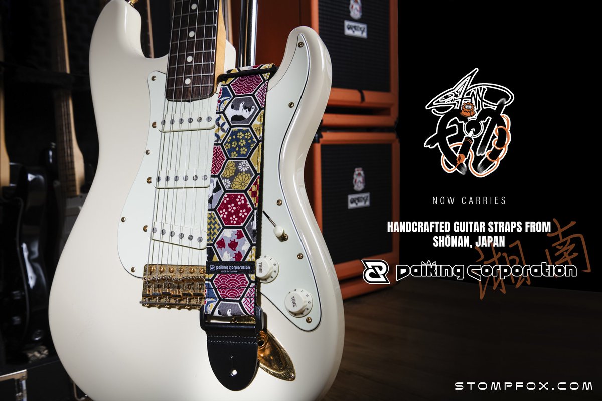 StompFox's tweet photo. Handcrafted in the Shōnan Region of Japan, Daiking Corporation straps offer premium detail and feel with High Quality Japanese materials.

Available on https://t.co/1LIsvZdNhN 
🦊🎸 https://t.co/NjjpO6WPcO