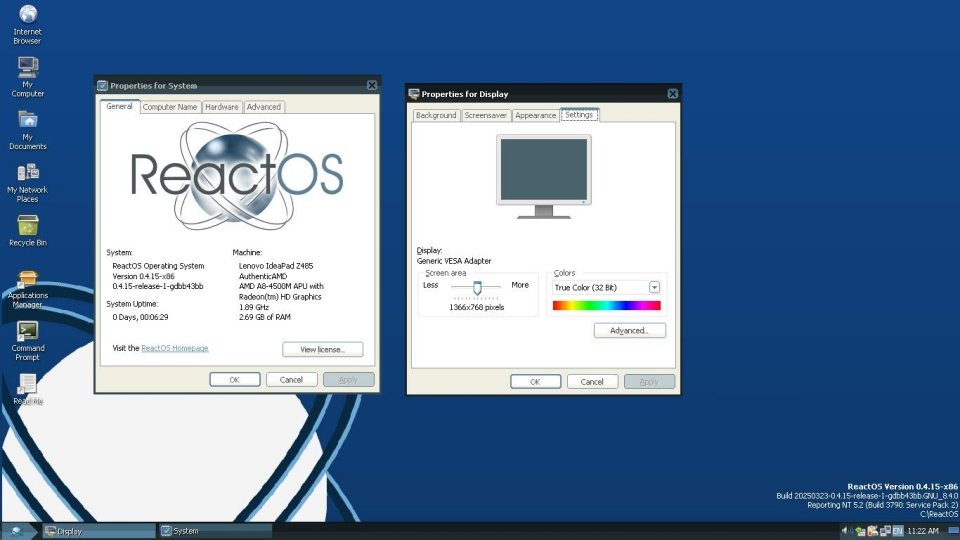 ReactOS tweet media