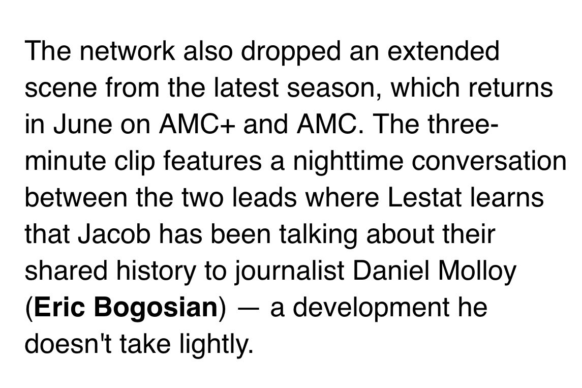 majerelioncourt's tweet image. Breaking news!!! Jacob and Lestat have a shared history together according to Gold Derby