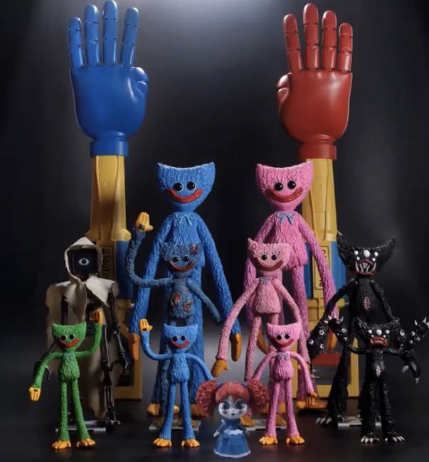 Full reveal of Poppy Playtime action figures by McFarlane Toys, releasing this Spring!

The 7-inch figures will be available for pre-order on February 27. 4.5-inch bendy figures will retail under $10, while larger 12-inch bendy figures will retail for $20. Available in stores