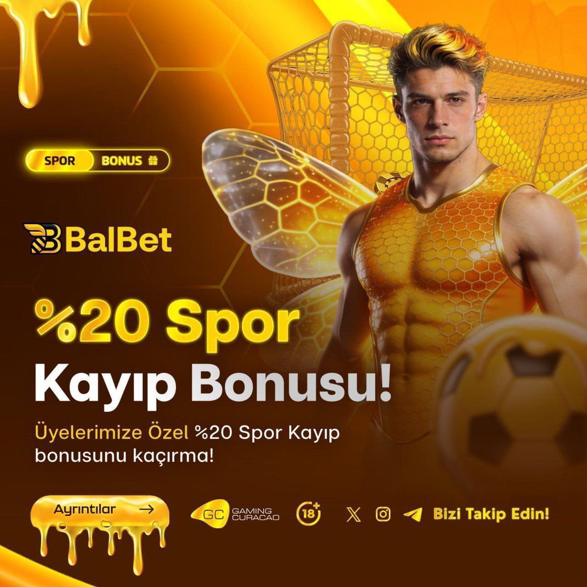 balbetresmi's tweet photo. 🍯 #SAHADA HER ŞEY #MÜMKÜN ⚡️

🍯 #balbet

%20 #spor #iade 

🏆BalBet %20 Spor Kayıp Bonusu İle
Kaybı Avantaja Çevir 🥇🤩

✨✨✨✨✨✨✨

🤩 Güncel Giriş Adresimiz!
📍 https://t.co/TqQ1LnFstj https://t.co/6G88alTdfK