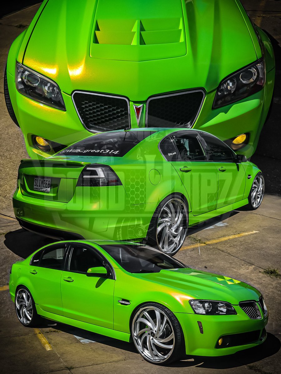 SolidWhipz's tweet image. @willb_great314 Cammed Pontiac G8 ‘SLIME8’ finished in a custom pearl mix by way of @dtownkustomz on a set of 24-inch @artiswheels 

———

#SolidWhipz #ArtisWheels #Cammed #Pontiac #G8