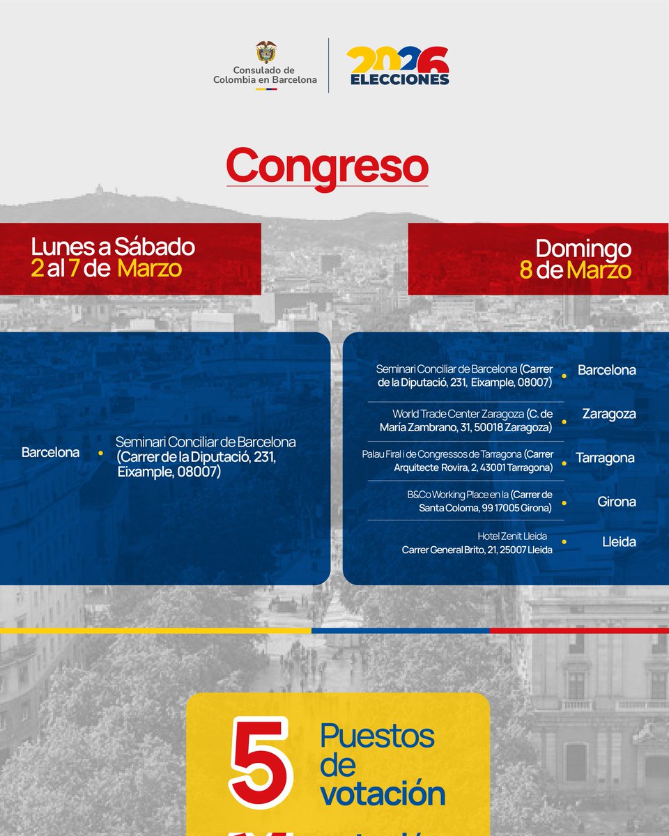 Consulado General de Colombia en Barcelona tweet media