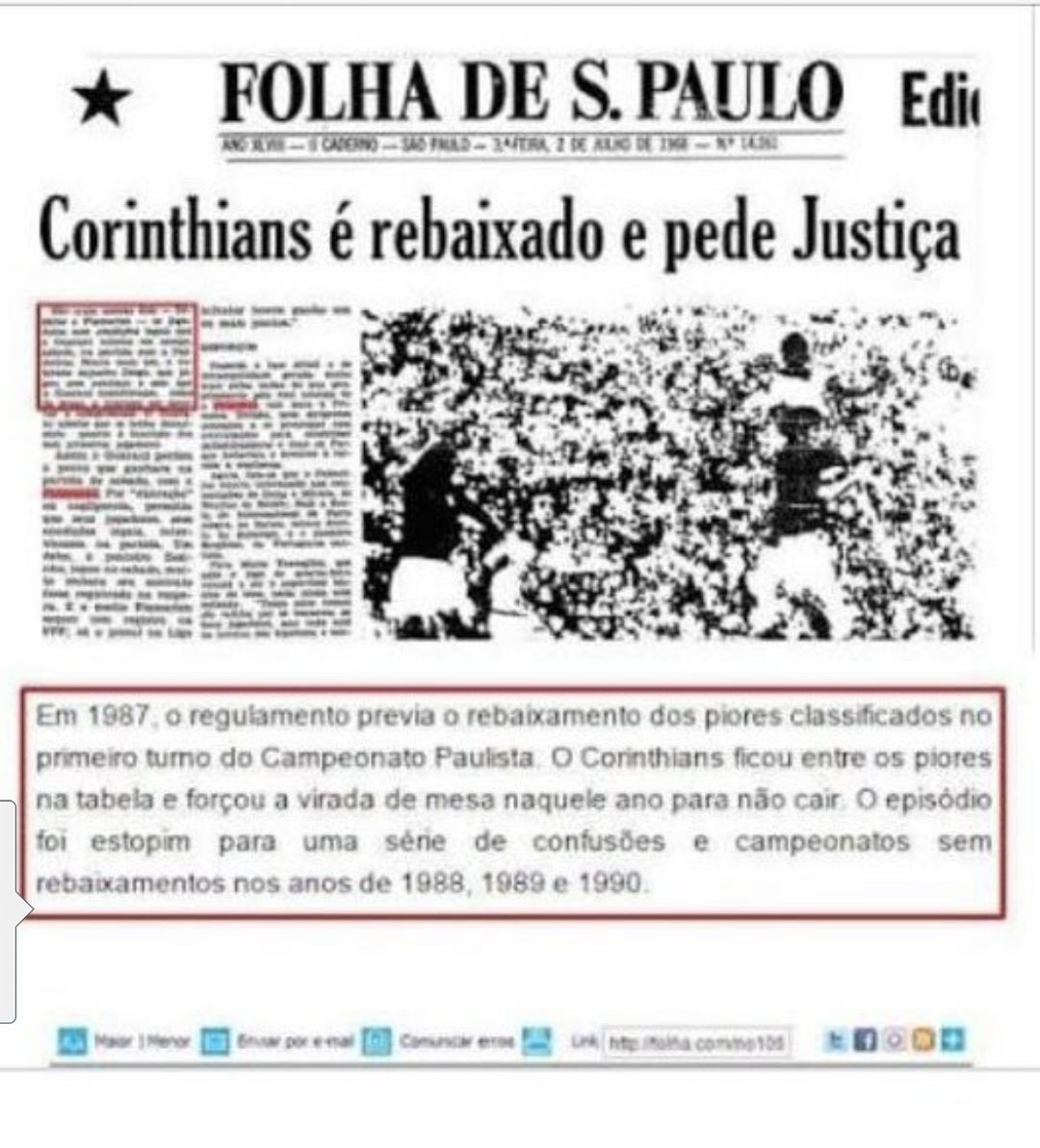 Rebaixado no Brasileirão 1981, isto é Corinthians tweet media