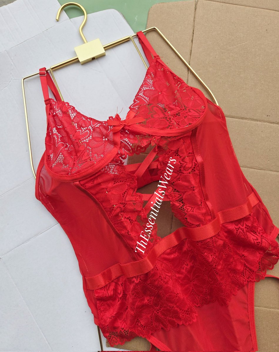 When picking lingerie for a special moment, most people focus on but color ⅝

Color is not just aesthetic - it sets the mood.

Color affects: 

• Your mood
• Your comfidece

This LINGERIE BODYSUIT is 
Available in
📌 Colors:Red,Purple,Black
📌 Size: M,L&amp;XL
📌 Price: N11,500