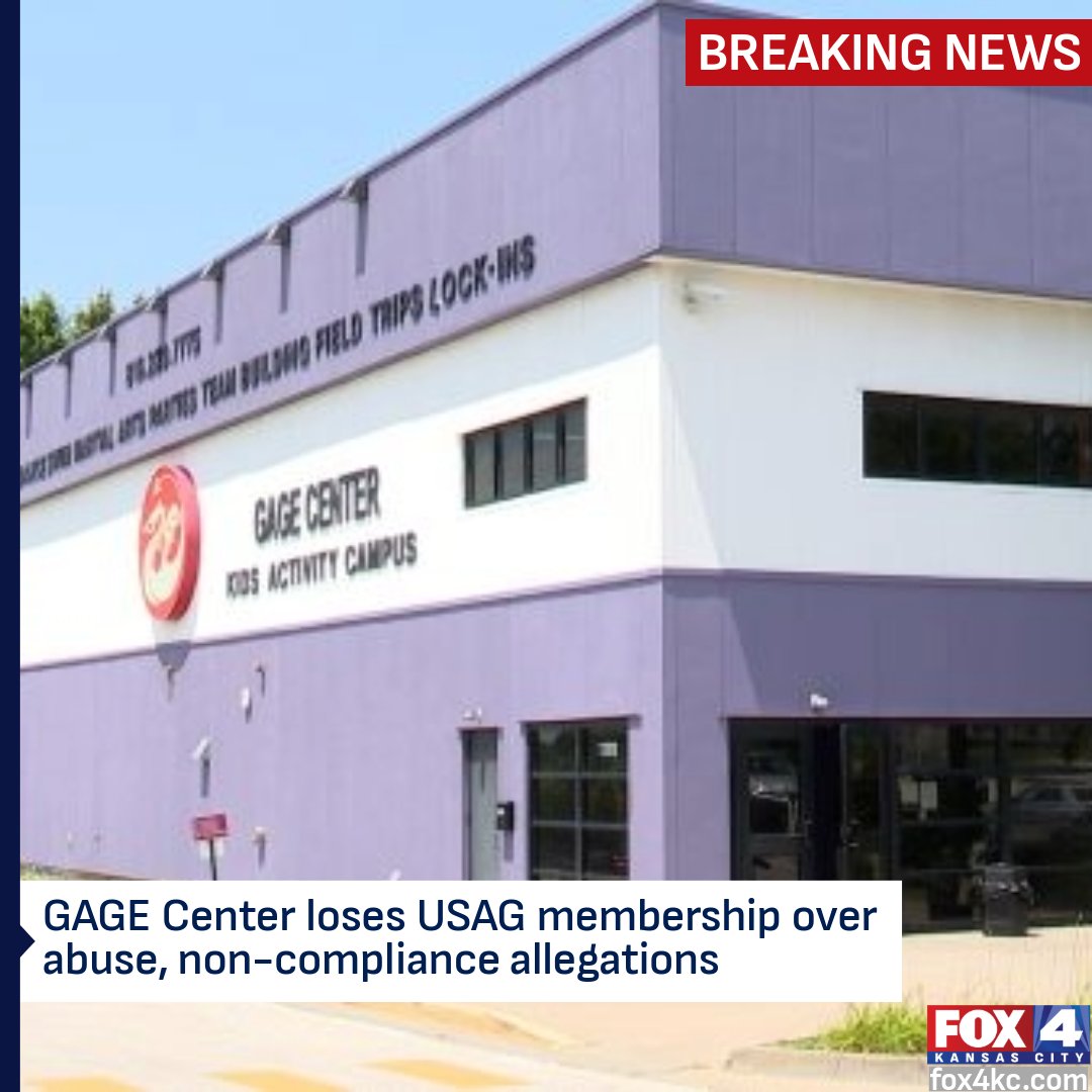 After years of abuse allegations, USA Gymnastics has terminated the GAGE Center's member club status after numerous accusations of misconduct and suspension violations at the facility. fox4kc.com/news/gage-cent…