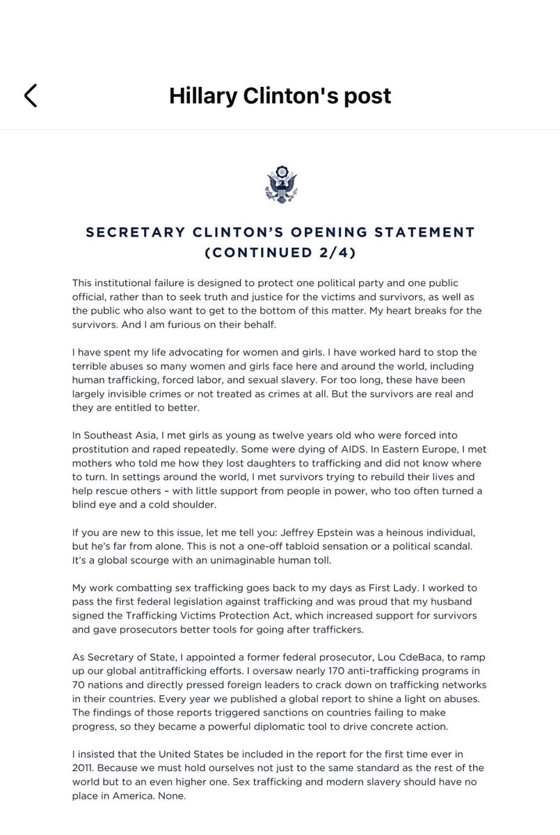 GabbieKDrice's tweet photo. #HillaryClinton #OpeningStatement https://t.co/iY6hBAaEo2