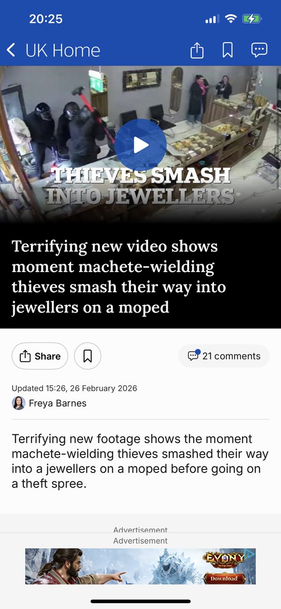 chatswithem's tweet photo. These dire acts are becoming so common place 

I find them 3/4 of the way down the listed stories in the Mail

Almost like a forgotten note 

#BringBackBritain

https://t.co/SF7HZz47WM https://t.co/e7LKDdH8Uo